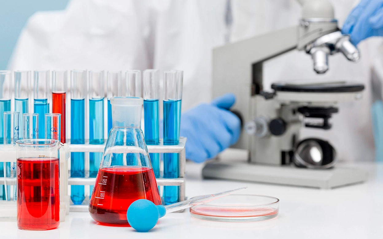 Buffer, percentage, test, and volumetric solutions for lab precision at Dawn Scientific