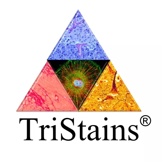 TriStains brand logo - presenting Stains, indicators Products