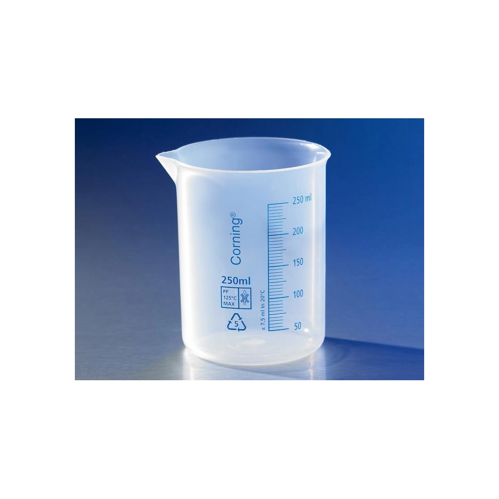 Corning Reusable Plastic Low Form 400mL Beaker, Polypropylene, Graduated