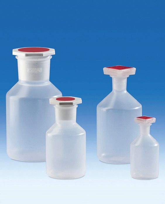 Reagent Bottle, PP, NS 45/40 stopper, 500mL, pack of 10