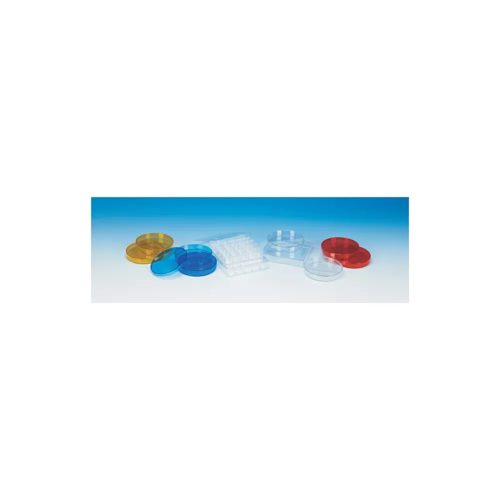 Sterilin Petri Dish 90mm 3 vent Red