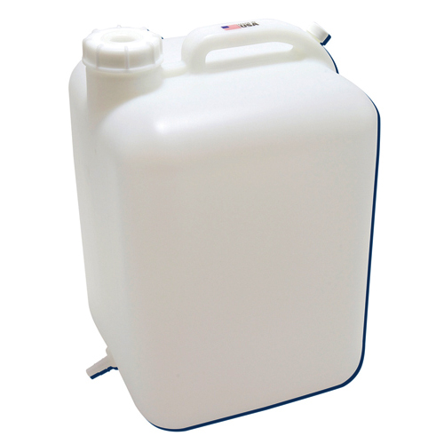 Carboy Square w Outlet, HDPE 5gal, 1/EA