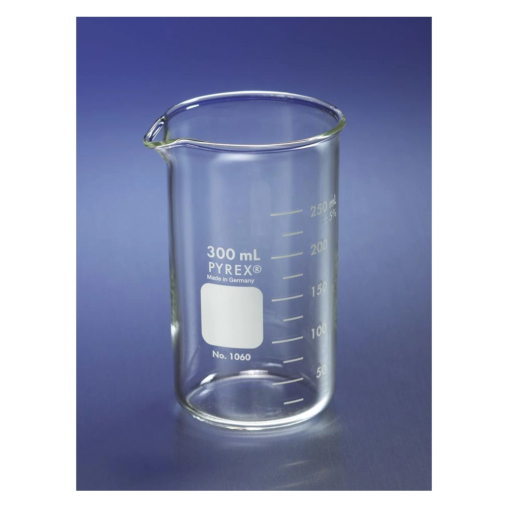 PYREX 400mL Tall Form Berzelius Beakers, with Spout, Graduated