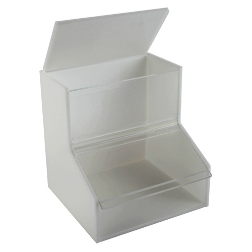 Work Station Storage Bin Sml, Acrylic, 1/EA