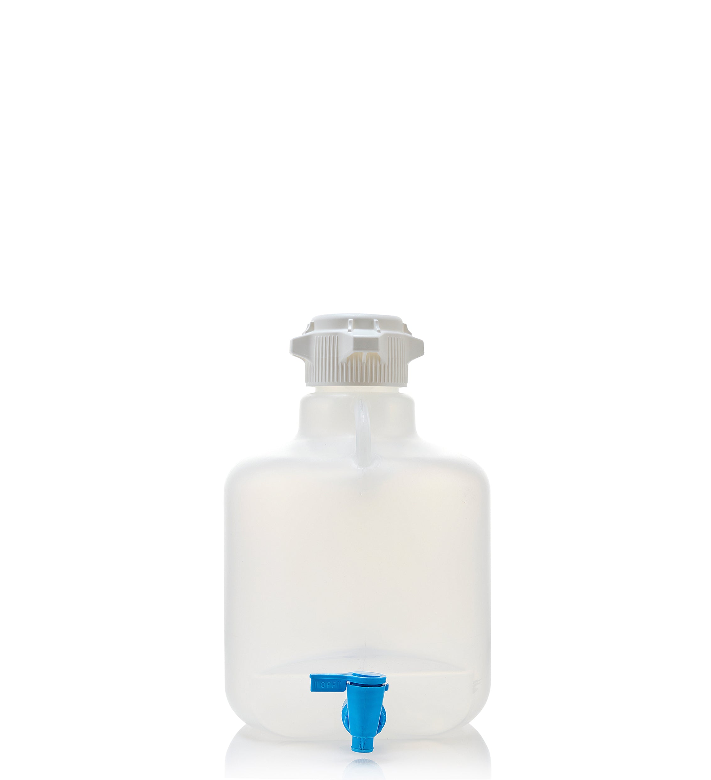 EZLabpure™ 10 L Round Carboy, PP, 83B VersaCap with Spigot, 1/EA