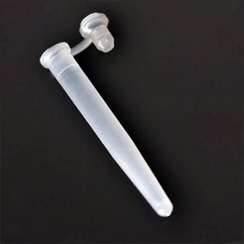 Microcentrifuge Tube, 6 x 47mm (400uL), LDPE, Attached Plug Cap - cs-18000