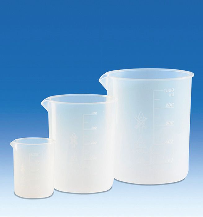 Griffin Beaker, PFA, molded graduations, 50mL, each