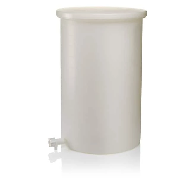 Cylindrical Tank with Cover and Spigot HDPE 55 gallon