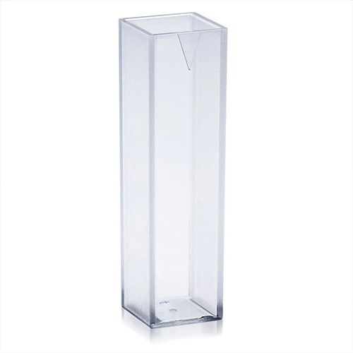 Cuvette, Spectrophotometer, Square, 4.5mL (10mm), PS, 2 Clear Sides, 100/Tray, 10 Trays/Unit