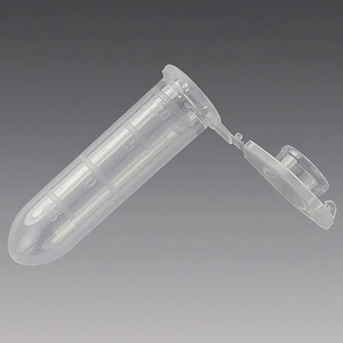 Microcentrifuge Tube, 2.0mL, PP, Attached Locking Snap Cap, Graduated, Natural, Lot Certified: Rnase, Dnase, Pyrogen, ATP and Human DNA Free - PK/1