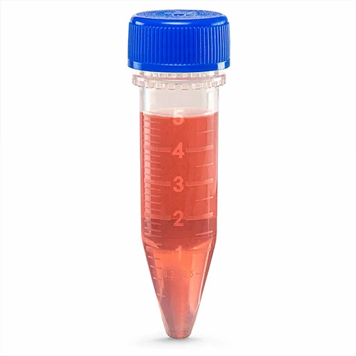 Diamond Midi Centrifuge Tube, 5.0mL, PP, Separate Blue Screw Cap, Graduated, 100 of Each/Bag, 5 Baof Each/Carton