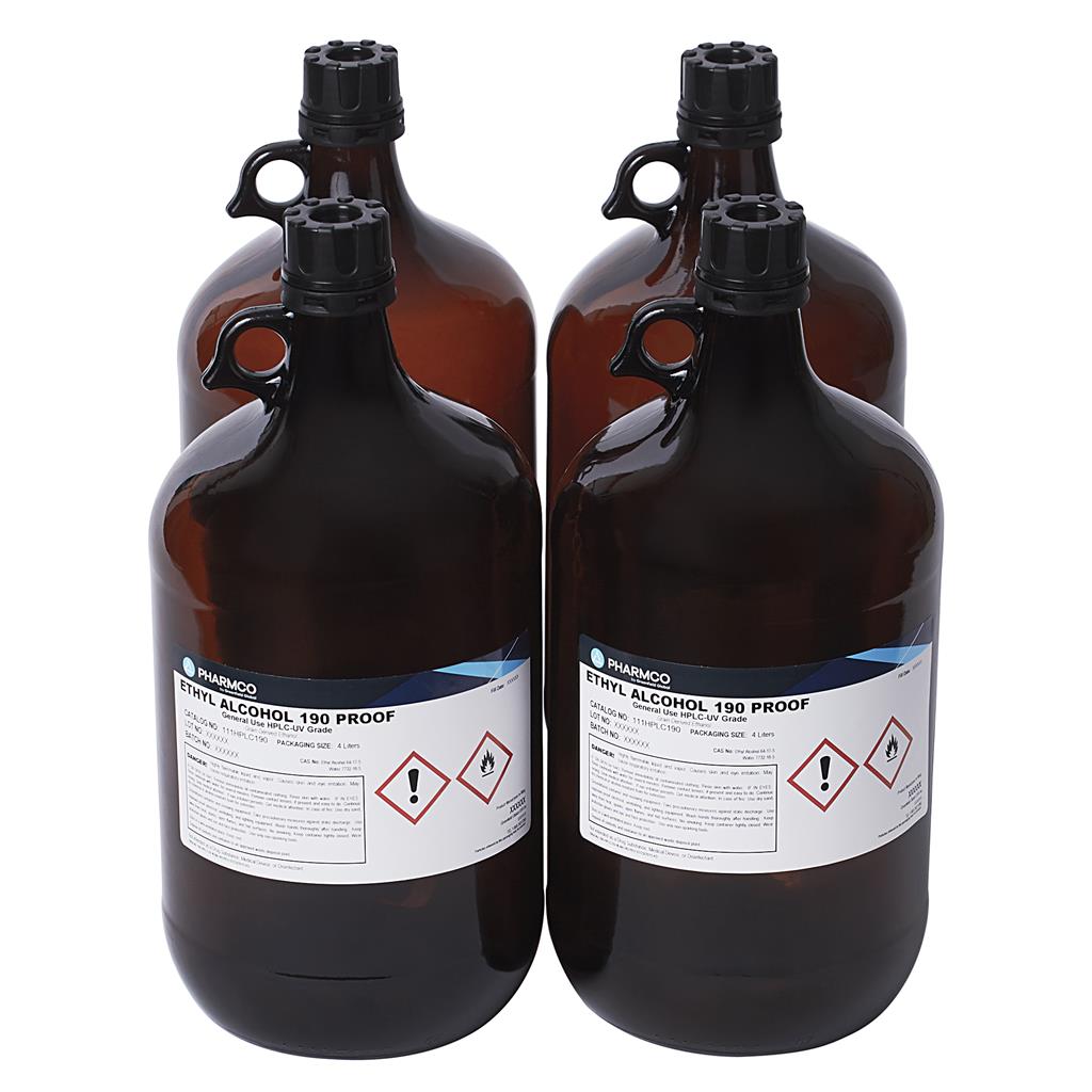Ethyl Alcohol, 95% (190 Proof)