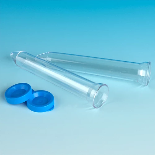 Urine Collection System, 12mL Flared Top Urine Centrifuge Tube and Separate Blue Snap Cap
