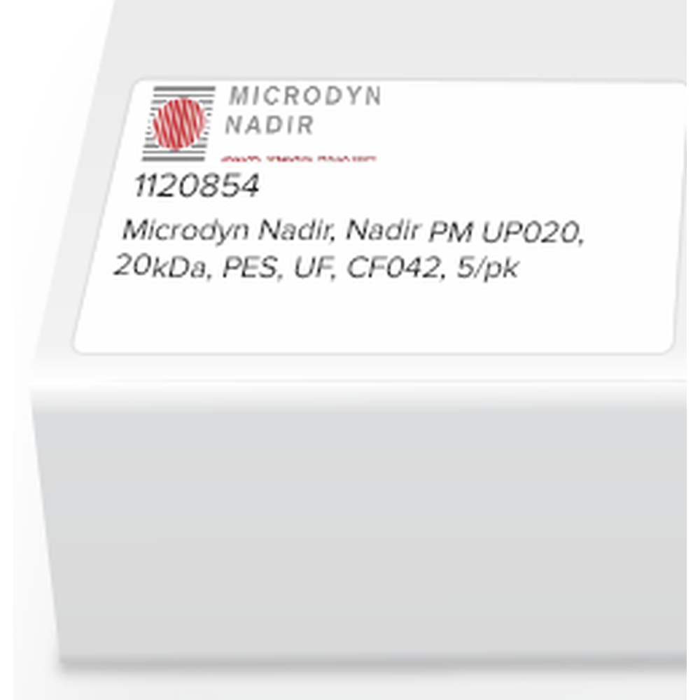 Microdyn Nadir, Nadir PM UP020, 20kDa, PES, UF, CF042, 5/pk
