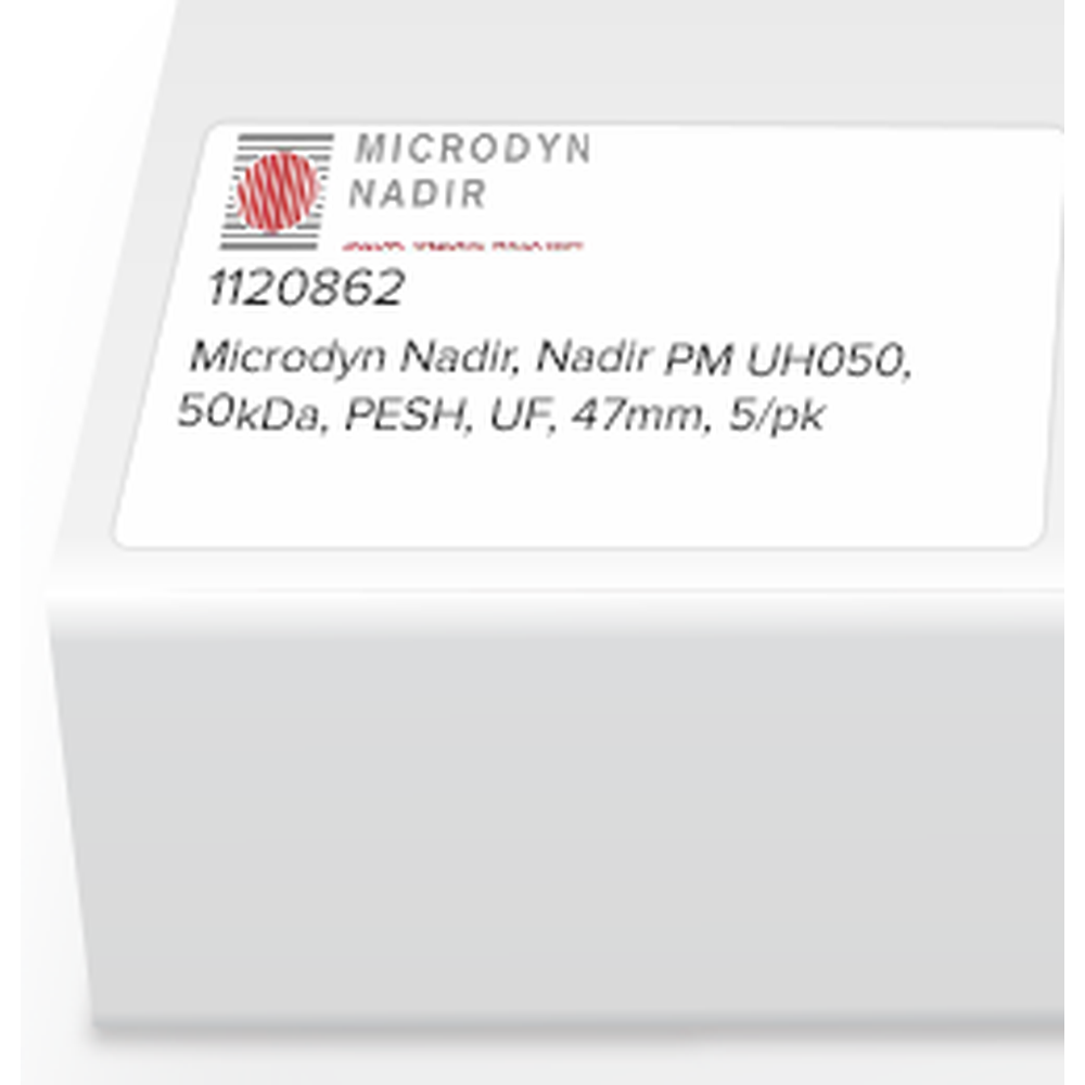 Microdyn Nadir, Nadir PM UH050, 50kDa, PESH, UF, 47mm, 5/pk