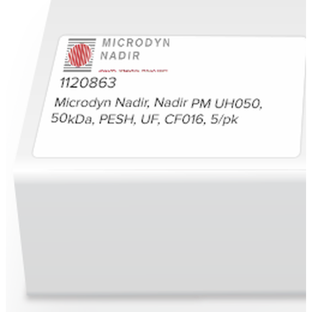 Microdyn Nadir, Nadir PM UH050, 50kDa, PESH, UF, CF016, 5/pk