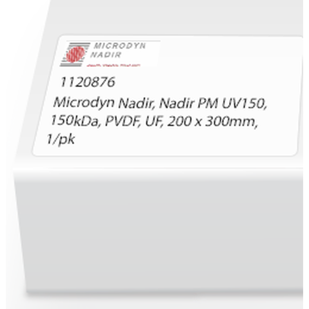 Microdyn Nadir, Nadir PM UV150, 150kDa, PVDF, UF, 297 x 210mm, 1/pk
