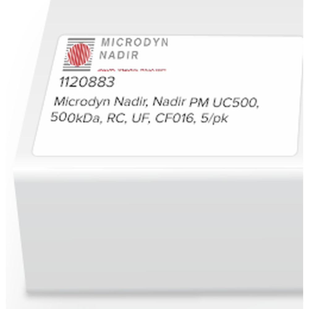 Microdyn Nadir, Nadir PM UC500, 500kDa, RC, UF, CF016, 5/pk