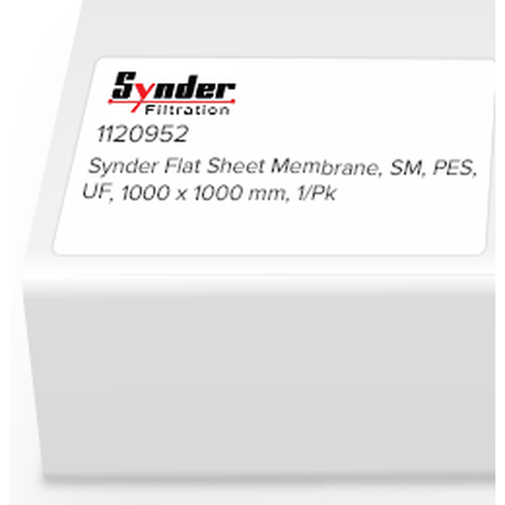 Synder Flat Sheet Membrane, SM, PES, UF, 1000 x 1000mm, 1/Pk