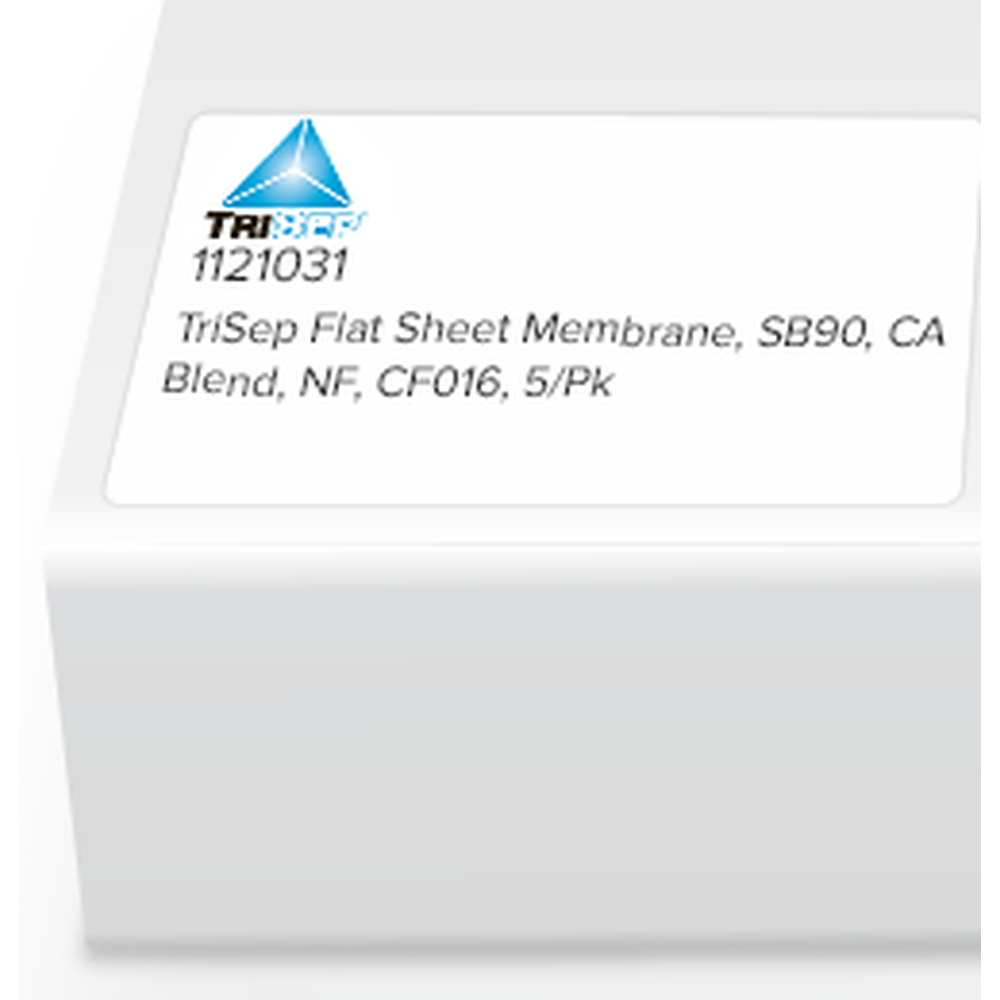 TriSep Flat Sheet Membrane, SB90, CA Blend, NF, CF016, 5/Pk