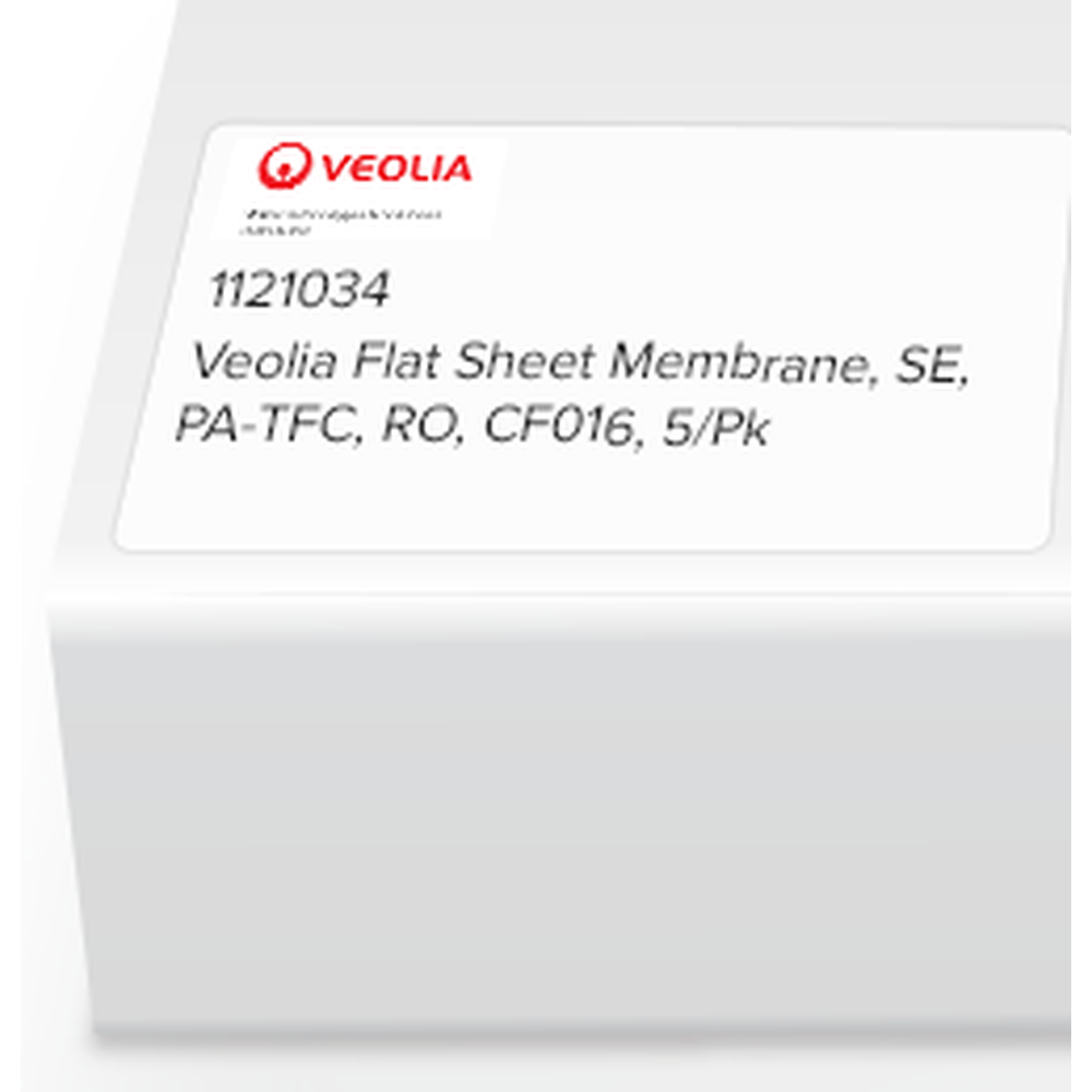 SUEZ (GE) Flat Sheet Membrane, SE, PA-TFC, RO, CF016, 5/Pk