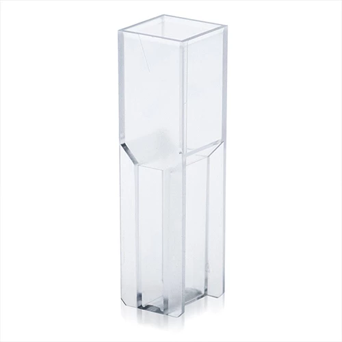 Cuvette, Semi-Micro, 2.5mL, with 2 Clear Sides, UV Grade Polymethylmethacrylate (PMMA), 100/Tray, 5 Trays/Unit - CS/1000