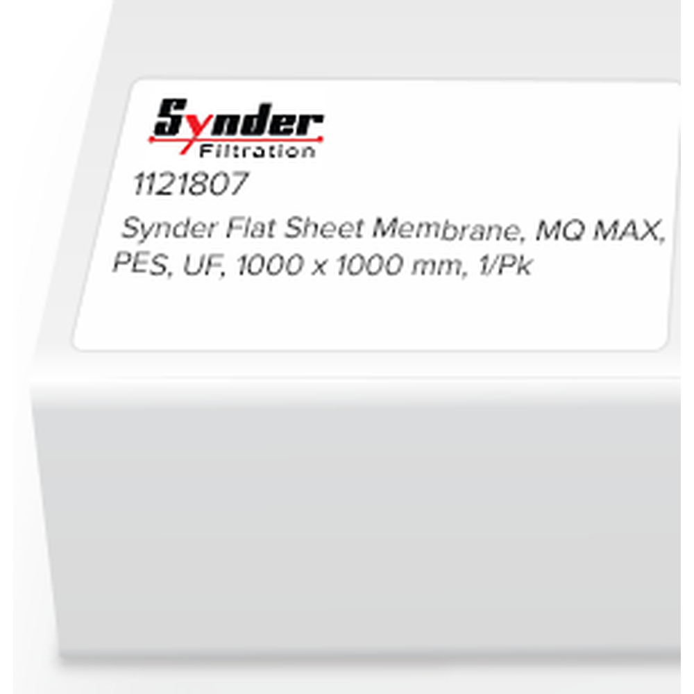 Synder Flat Sheet Membrane, MQ MAX, PES, UF, 1000 x 1000mm, 1/Pk