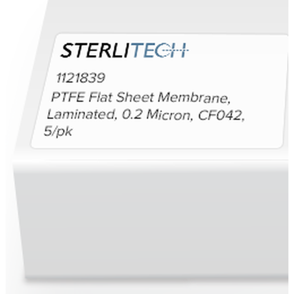 PTFE Flat Sheet Membrane, Laminated, 0.2 Micron, CF042, 5/pk