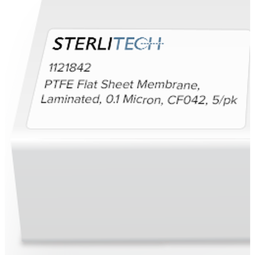 PTFE Flat Sheet Membrane, Laminated, 0.1 Micron, CF042, 5/pk