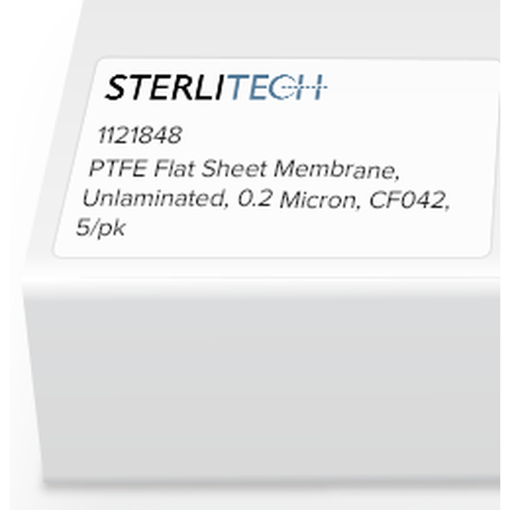 PTFE Flat Sheet Membrane, Unlaminated, 0.2 Micron, CF042, 5/pk