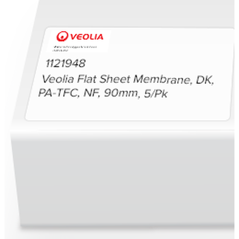 SUEZ (GE) Flat Sheet Membrane, DK, PA-TFC, NF, 90mm, 5/Pk