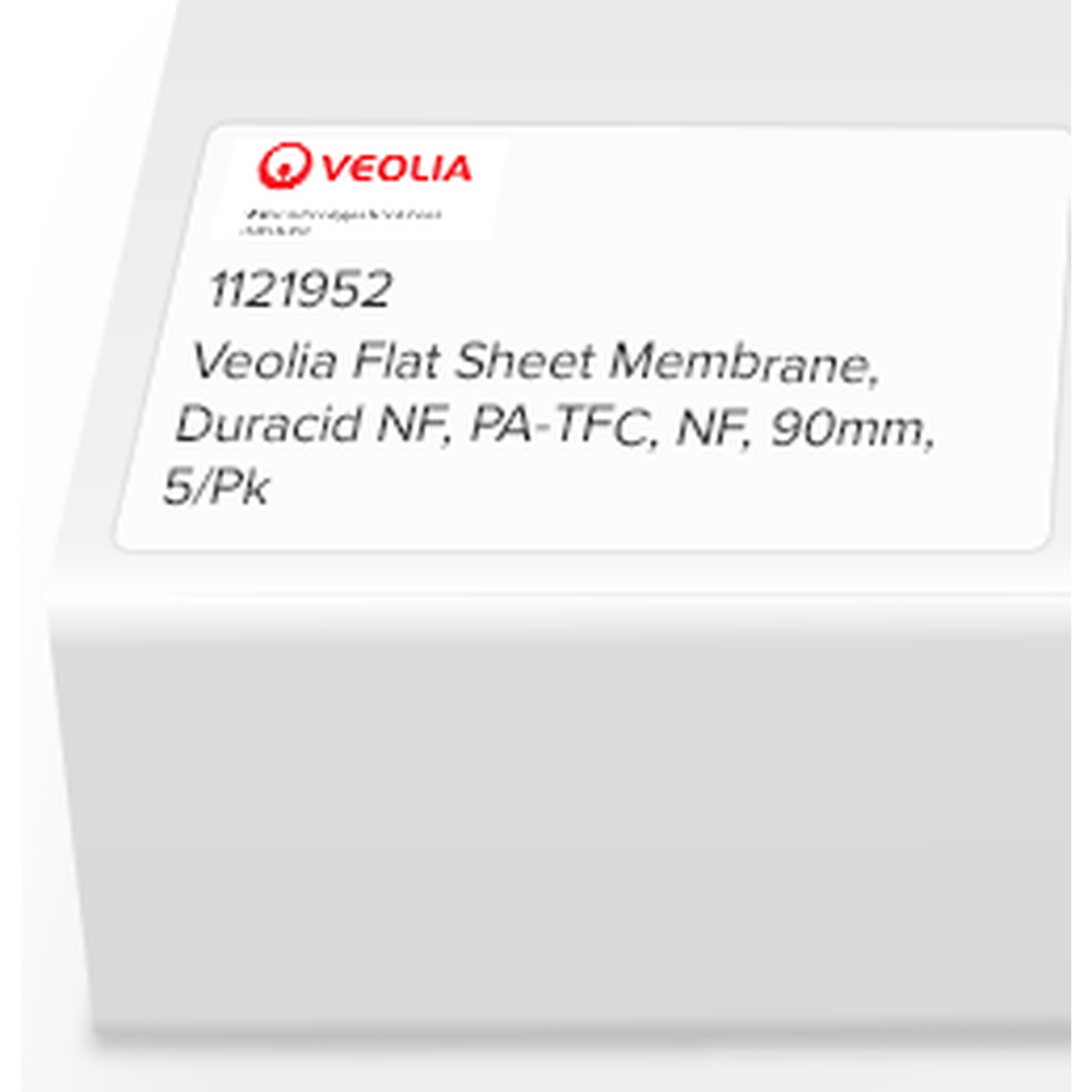 SUEZ (GE) Flat Sheet Membrane, Duracid NF, PA-TFC, NF, 90mm, 5/Pk