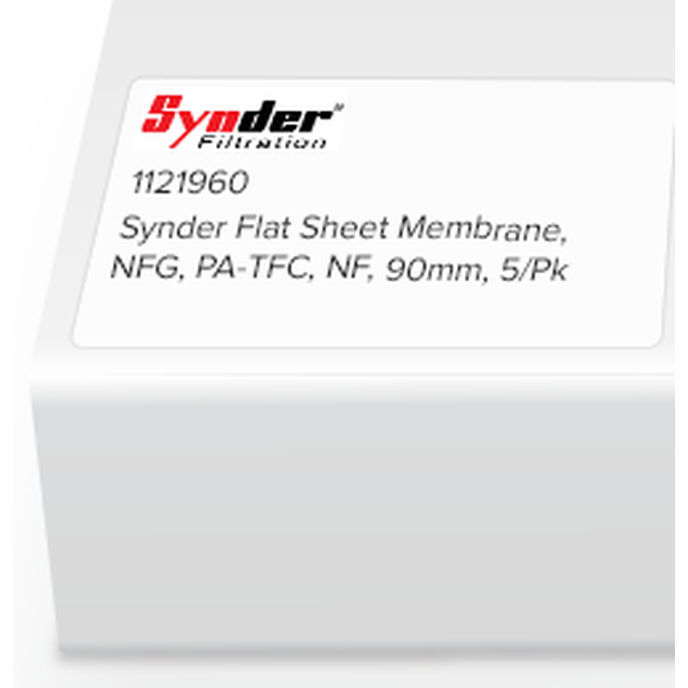 Synder Flat Sheet Membrane, NFG, PA-TFC, NF, 90mm, 5/Pk