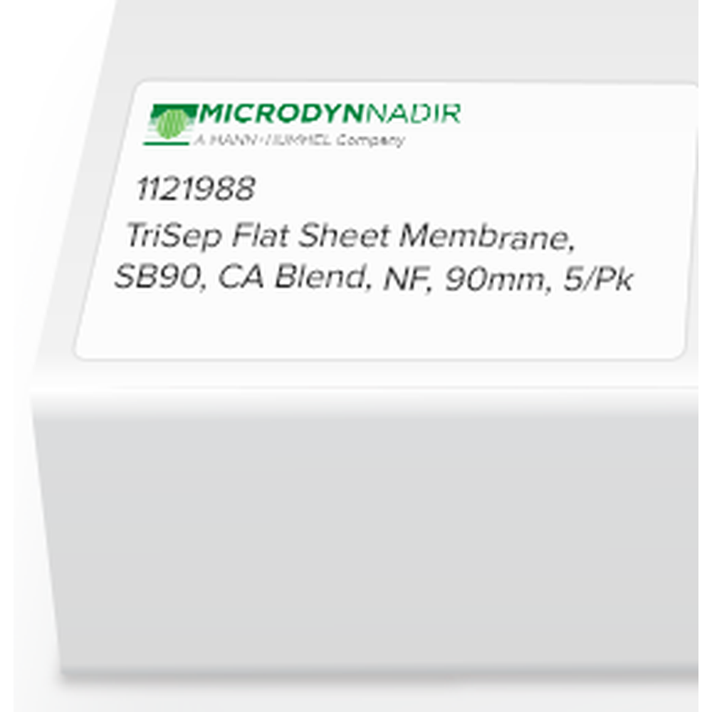 TriSep Flat Sheet Membrane, SB90, CA Blend, NF, 90mm, 5/Pk