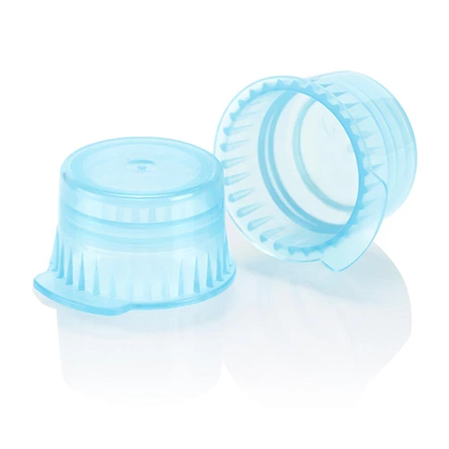 Cap, Snap, 12/13mm, PE, for Vacuum and Test Tubes, Blue - cs-10000
