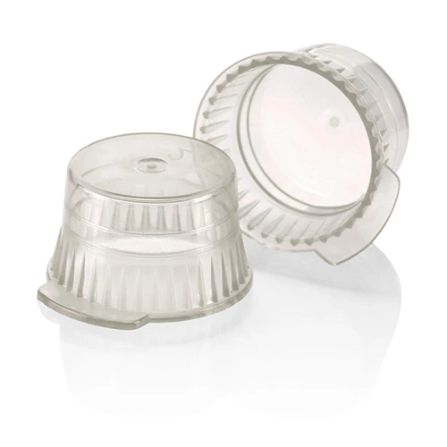 Cap, Snap, 13mm, PE, for 13mm Glass and Evacuated Tubes and 12mm Plastic Test Tubes, Gray, PK/1