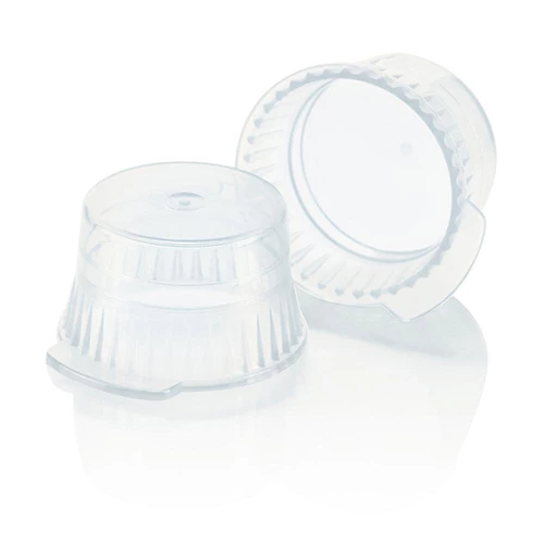 Cap, Snap, 13mm, PE, for 13mm Glass and Evacuated Tubes and 12mm Plastic Test Tubes, Clear, PK/1