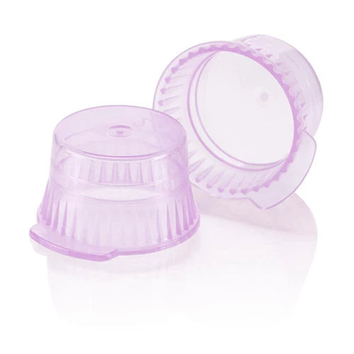 Cap, Snap, 13mm, PE, for 13mm Glass and Evacuated Tubes and 12mm Plastic Test Tubes, Lavender - cs-10000