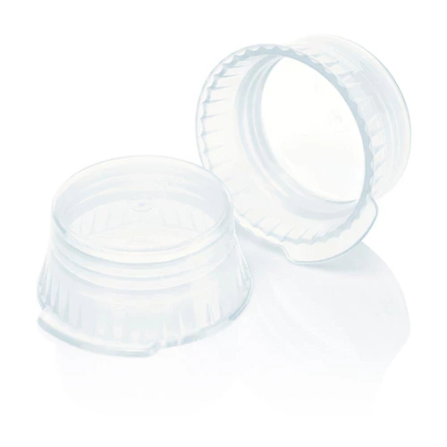 Cap, Snap, 16mm, PE, for 16mm Glass and Evacuated Tubes, Clear, PK/1
