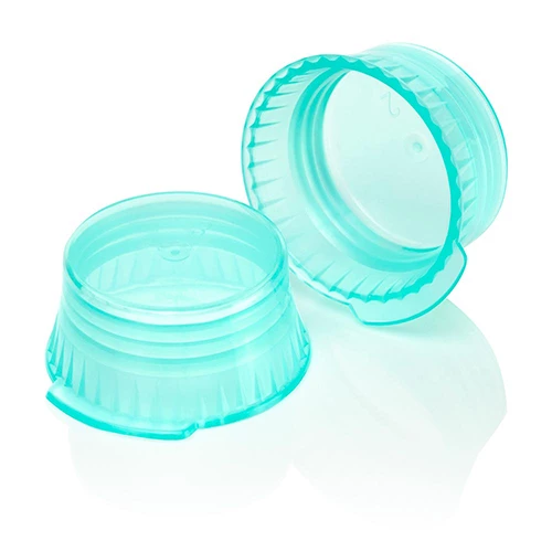 Cap, Snap, 16mm, PE, for 16mm Glass and Evacuated Tubes, Green, cs-10000