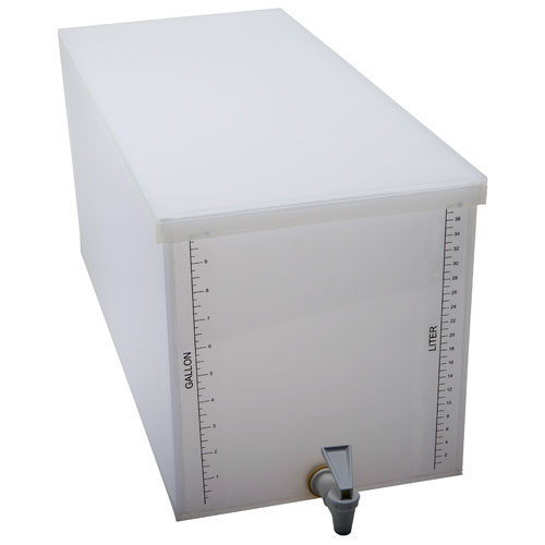 Dispensing Tank W/Lid Long, PP, 1/EA