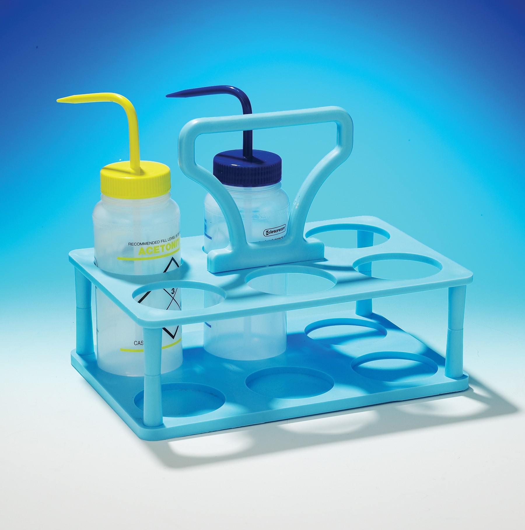 CARRIER,PP,WASH BOTTLE,BLUE