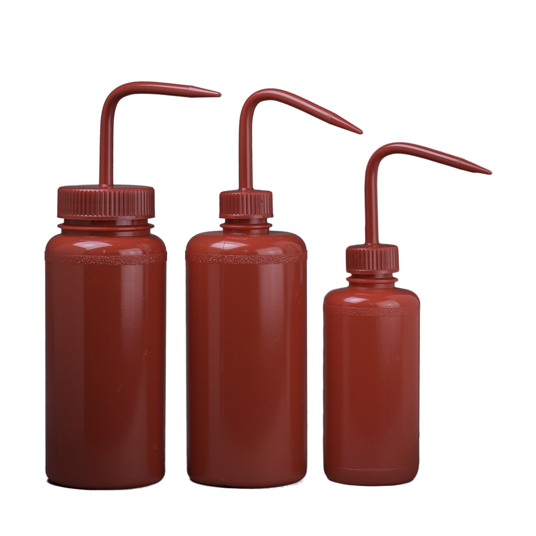BOTTLE,WASH,PE,NM,WITH/RED CLOSURE,8OZ