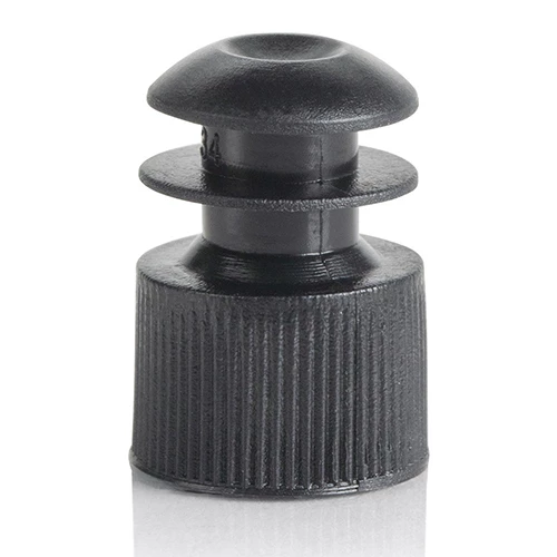 Cap, Flange Plug, 12mm, Black - PK/1