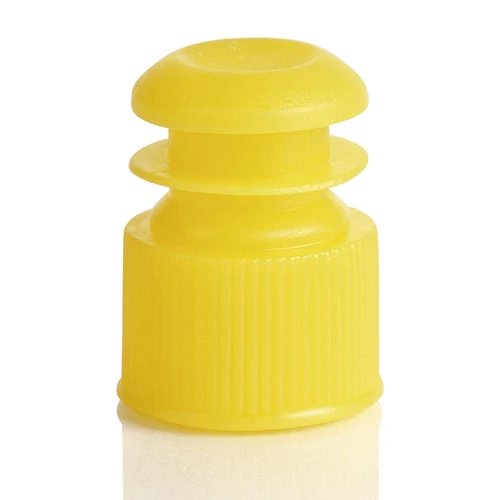 Cap, Flange Plug, 13mm, Yellow - PK/1