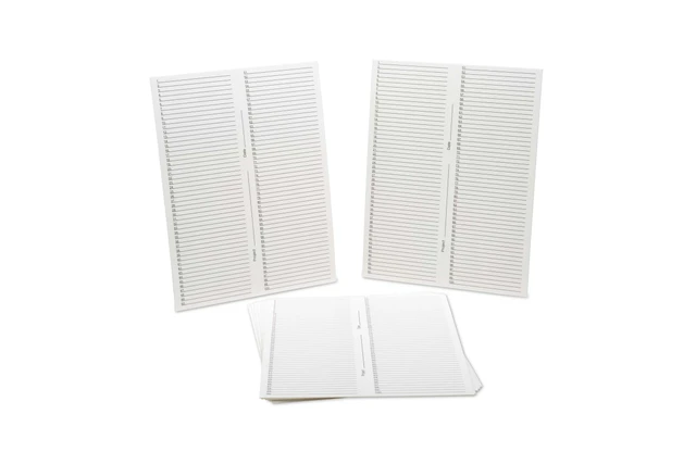 Microscope Slide Box replacement inventory cards, pk10 (15991 series)