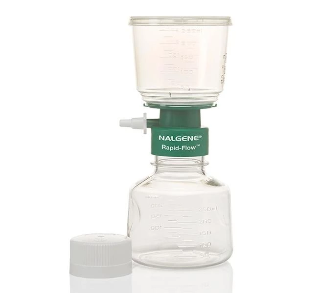 250 mL Rapid-Flow Filter Unit 0.8 µm CN membrane, 50mm dia