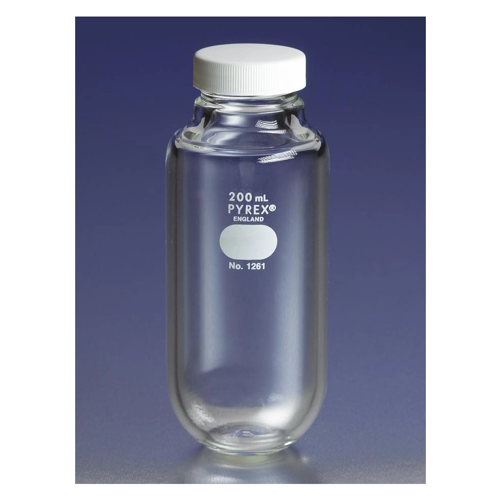 PYREX 200mL Heavy Wall Centrifuge Bottle with GPI 38-400 Screw Cap