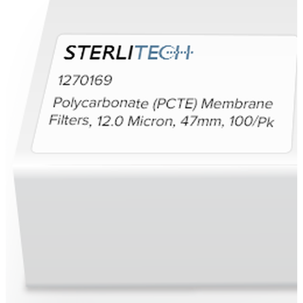 Polycarbonate (PCTE) Membrane Filters, 12.0 Micron, 47mm, 100/Pk