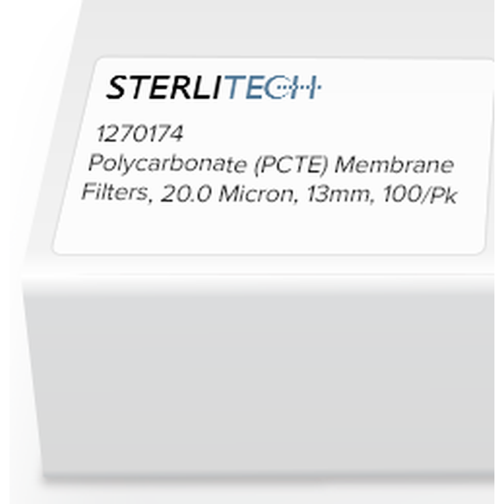 Polycarbonate (PCTE) Membrane Filters, 20.0 Micron, 25mm, 100/Pk